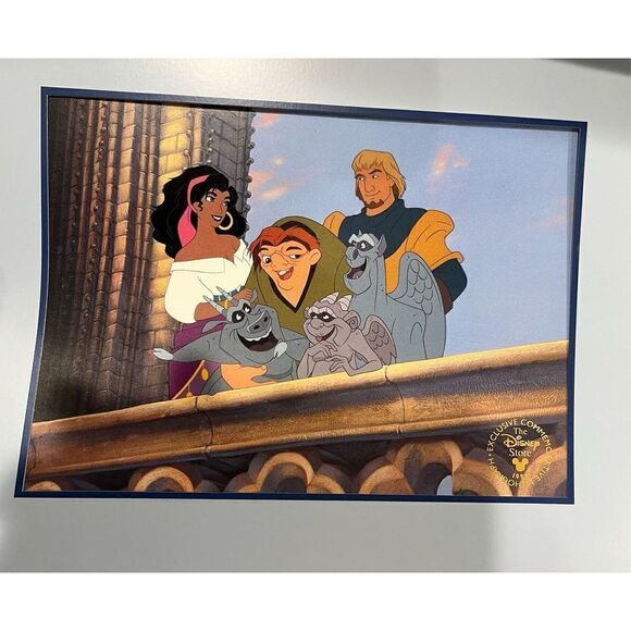 Disney Store Exclusive 1997 Hunchback of Norte Dame Lithograph Print - Picture 1 of 5